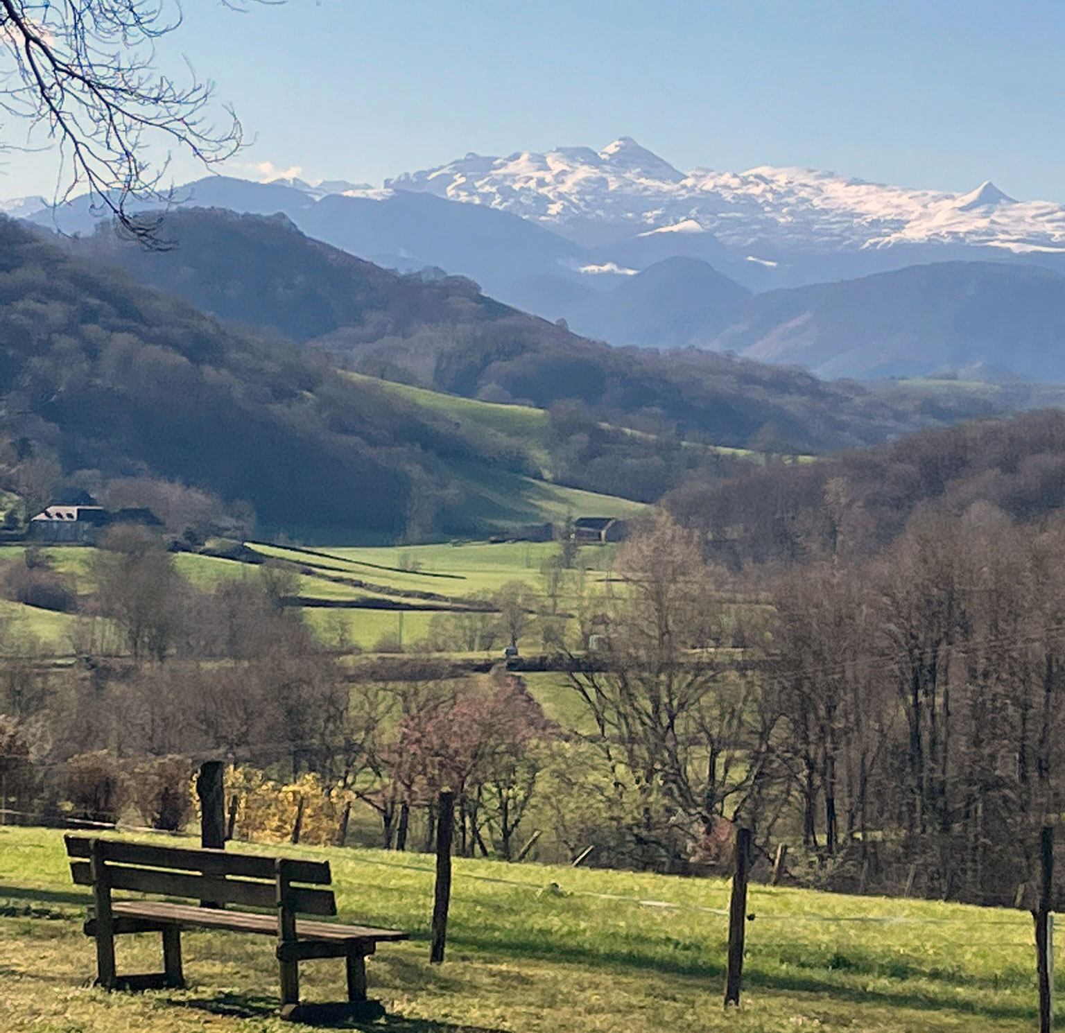 View of Basque Country in France