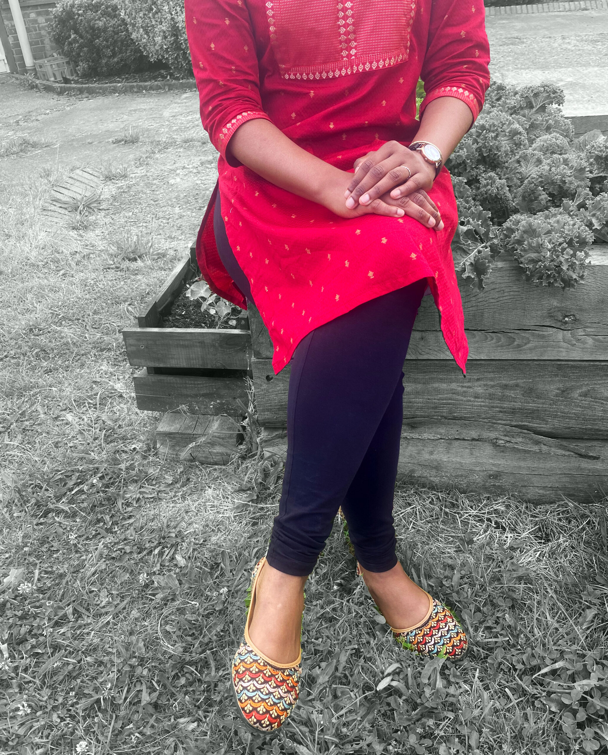 Nadine sitting legs view secure image